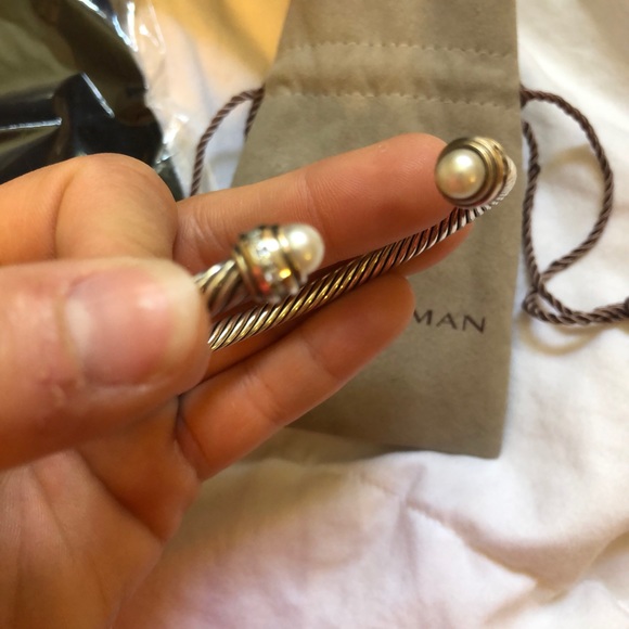 Cable classics bracelet with pearls/diamonds - Picture 4 of 7